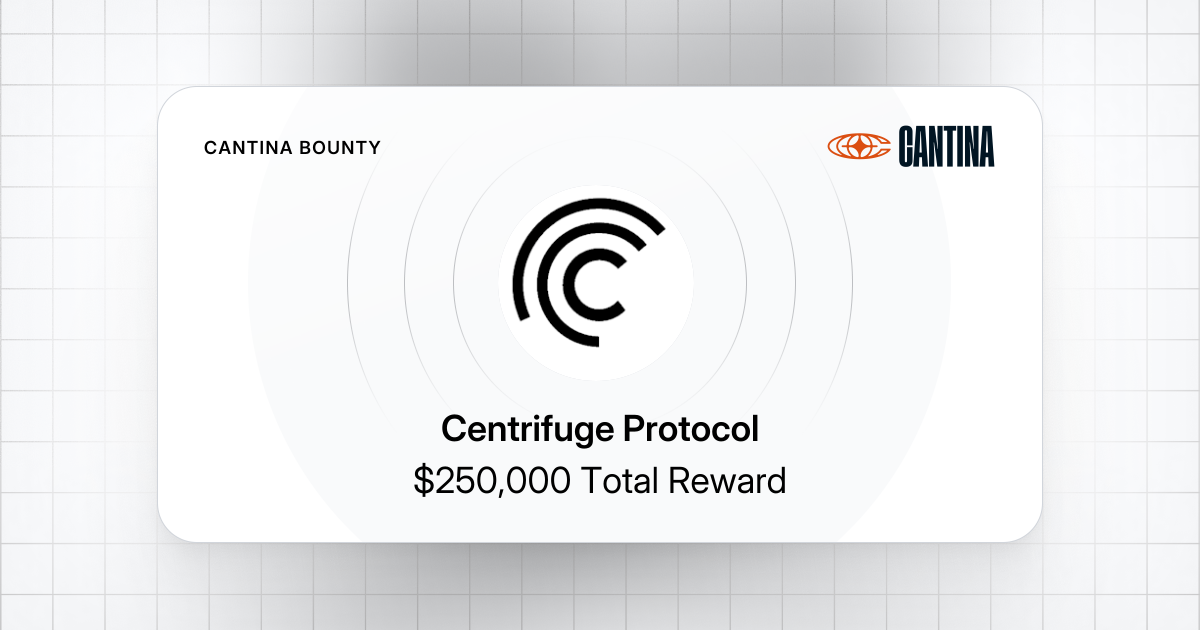 Cantina — Centrifuge V3.3 is an open, decentralized protocol for onchain asset management. Built…